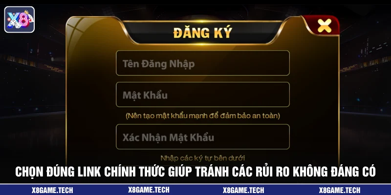 Chọn đúng link chính thức giúp tránh các rủi ro không đáng có
