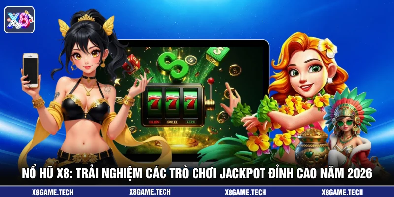 Nổ hũ X8: Trải Nghiệm Các Trò Chơi Jackpot Đỉnh Cao Năm 2026